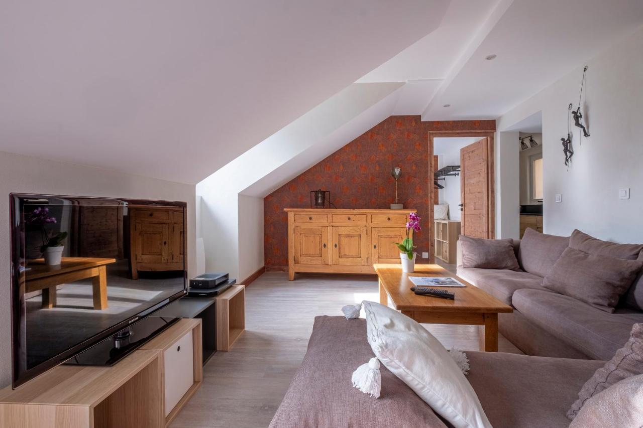 L'Appart 52, Magnifique Duplex En Plein Coeur De Chamonix-Mont-Blanc Esterno foto