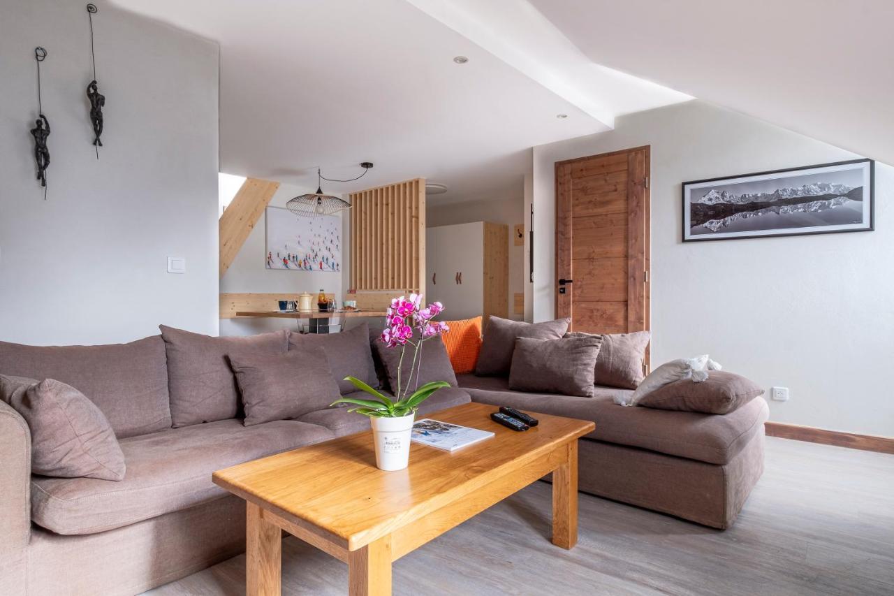 L'Appart 52, Magnifique Duplex En Plein Coeur De Chamonix-Mont-Blanc Esterno foto